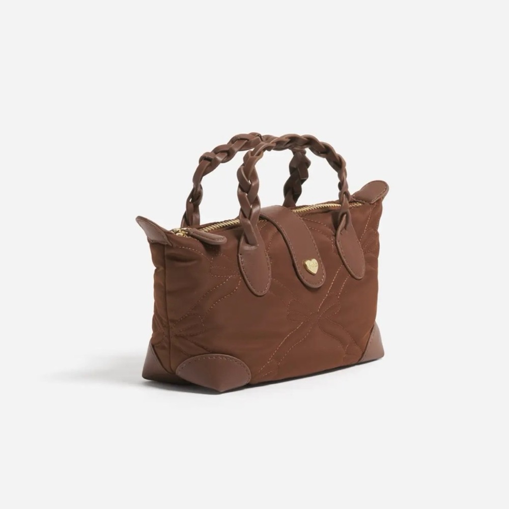 Stoney Clover Lane Brown Quilted Mini Bag - Picture 4 of 7